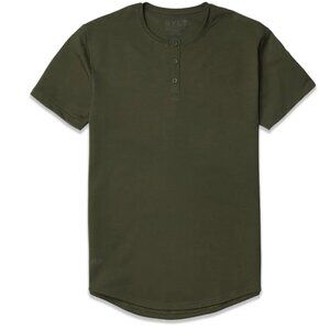 BYLT Basics Olive Short Sleeve Henley